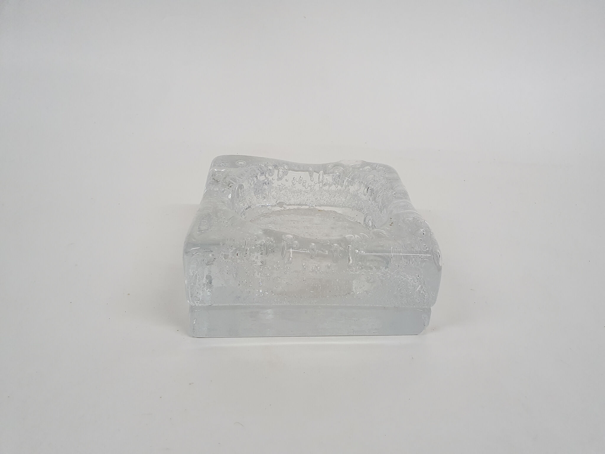 Glass ashtray or bowl, Italy 1980's