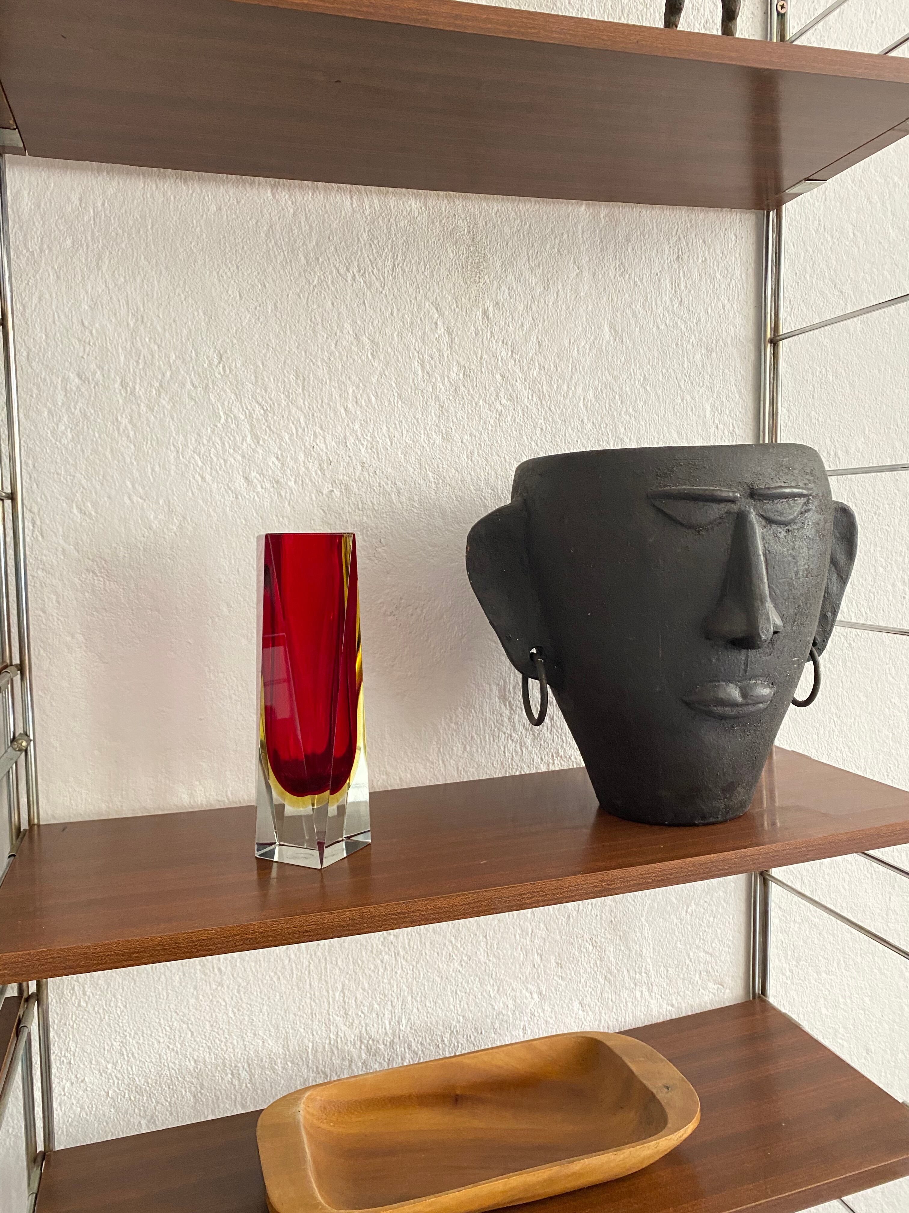 Vintage Murano glass vase 60s