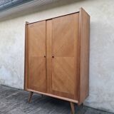 Vintage wardrobe with compass feet