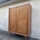 Vintage wardrobe with compass feet