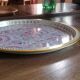Metal tray Vienna Woods printed cachmire 70s