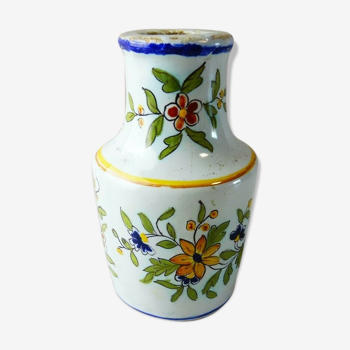 Ancien vase décor fleurs, Foumaintreaux Gabriel