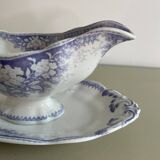 Purple Sarreguemines sauceboat Jardinière model staples