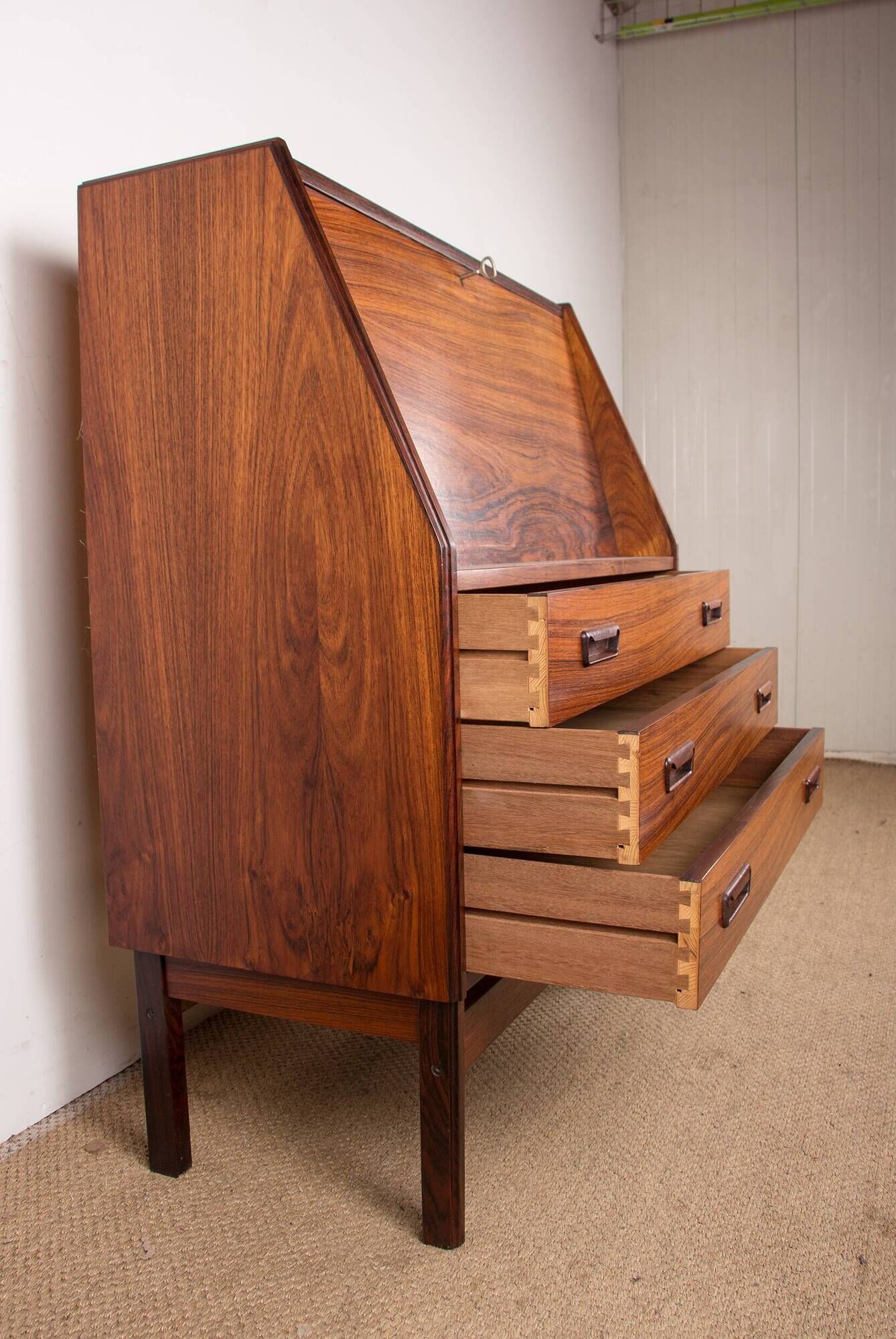 Secretary, desk, Danish in Rio rosewood by Dyrlund 1960.