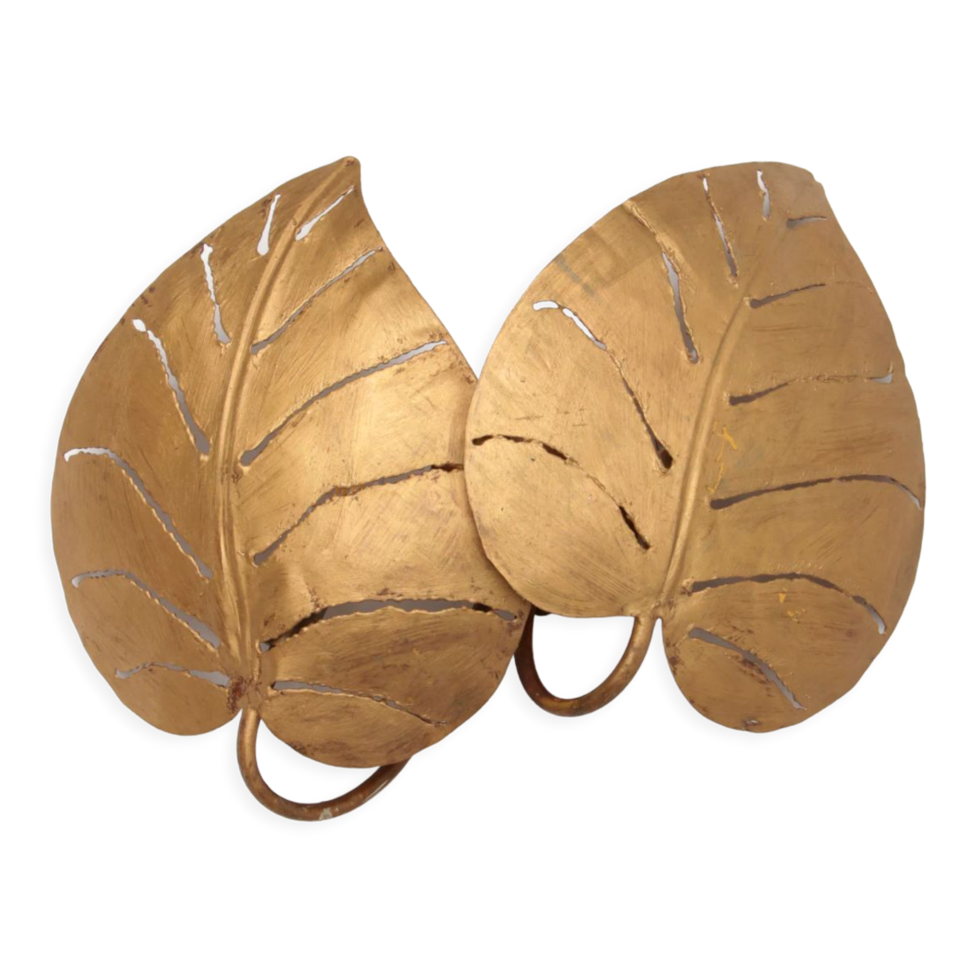 Applique italienne à feuilles tropicales, 1970