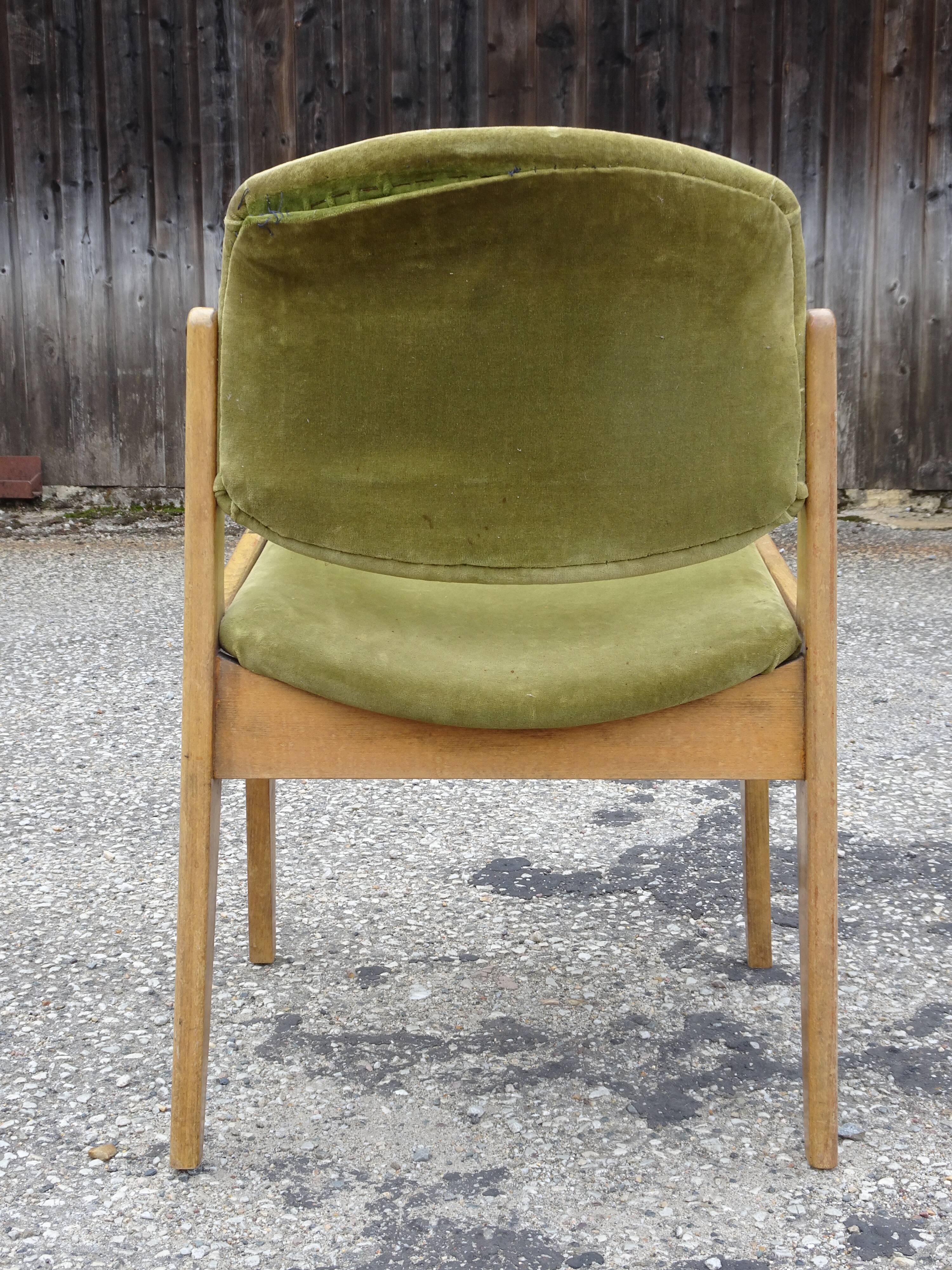 Chair by Michel Mortier, model A1 or SF100, Steiner edition, around 1952.