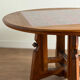 Height-adjustable table in oak and ceramic – Guillerme & Chambron, France