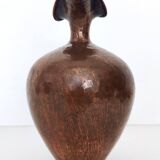 Small Vintage Embossed Copper Pitcher Vase by Egidio Casagrande, Italy