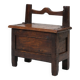 16th Century French wooden stool with storage and nice patina