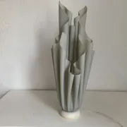 Vintage 1970 Athéna Georgia Jacob draped lamp grey mouse - 50 cm