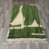Green Moroccan rug, authentic Moroccan rug, 150/250cm