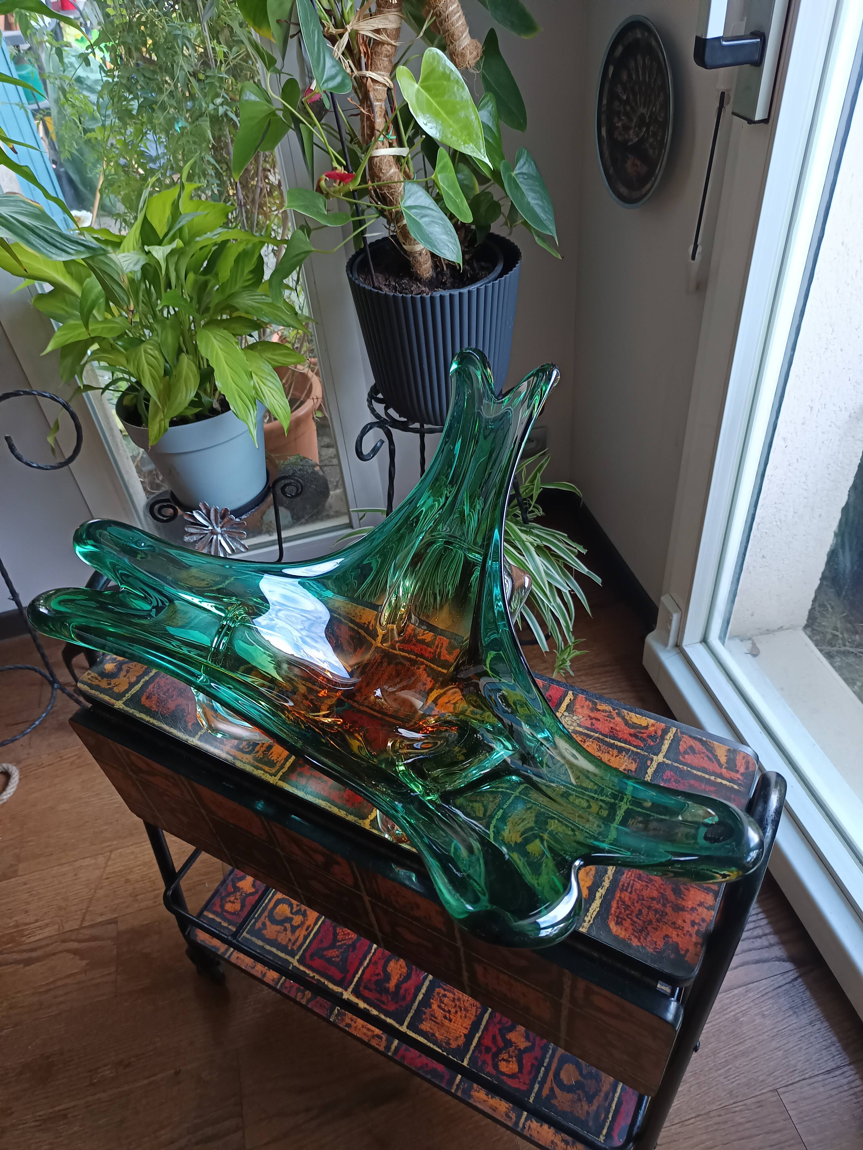 Large Murano glass center table, 1950s