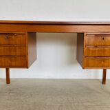 Vintage retro Danish mid-century teak desk by Bent Silberg Møbler 1960s
