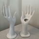 Pair of ceramic hand soliflores vases 70s