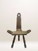 Tripod wooden farmhouse chair