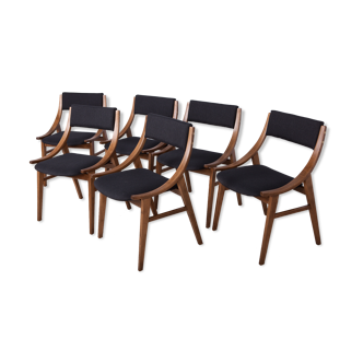 Chaises sauteur à ski polonaises de Zamojska Furniture Factory, années 1970, Ensemble de 6