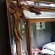 Large mirror has parcloses sheaf of wheat  96x186cm