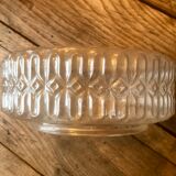 Cast glass ceiling lamp