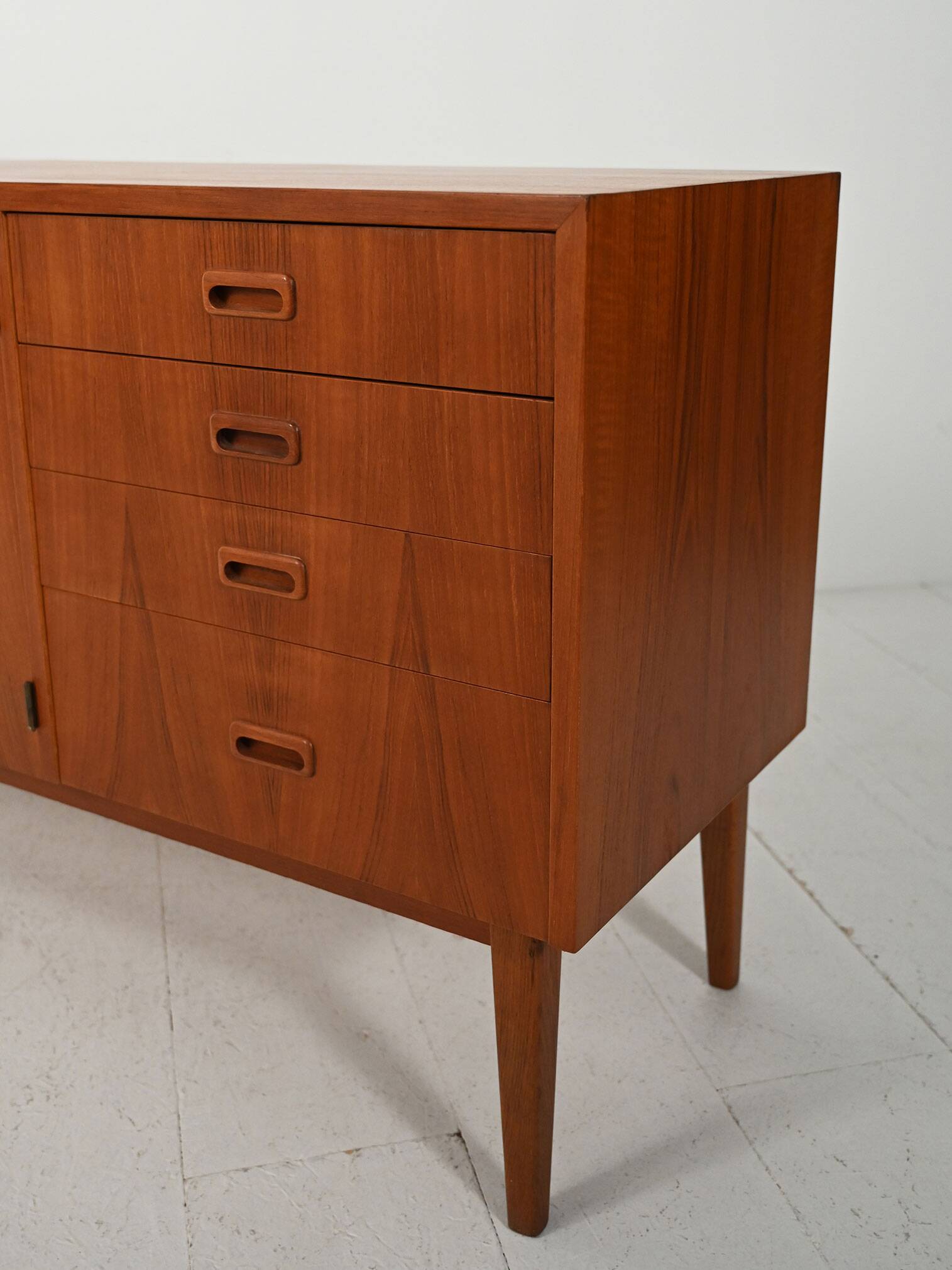 Early-1960s Scandinavian teak sideboard with drawers