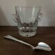 "Ice bucket 'Cristal de Paris' + spoon with multiple hallmarks"