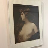 portrait of a woman, 19th century photo A. Piot