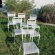 Chaises de jardin en métal perforé