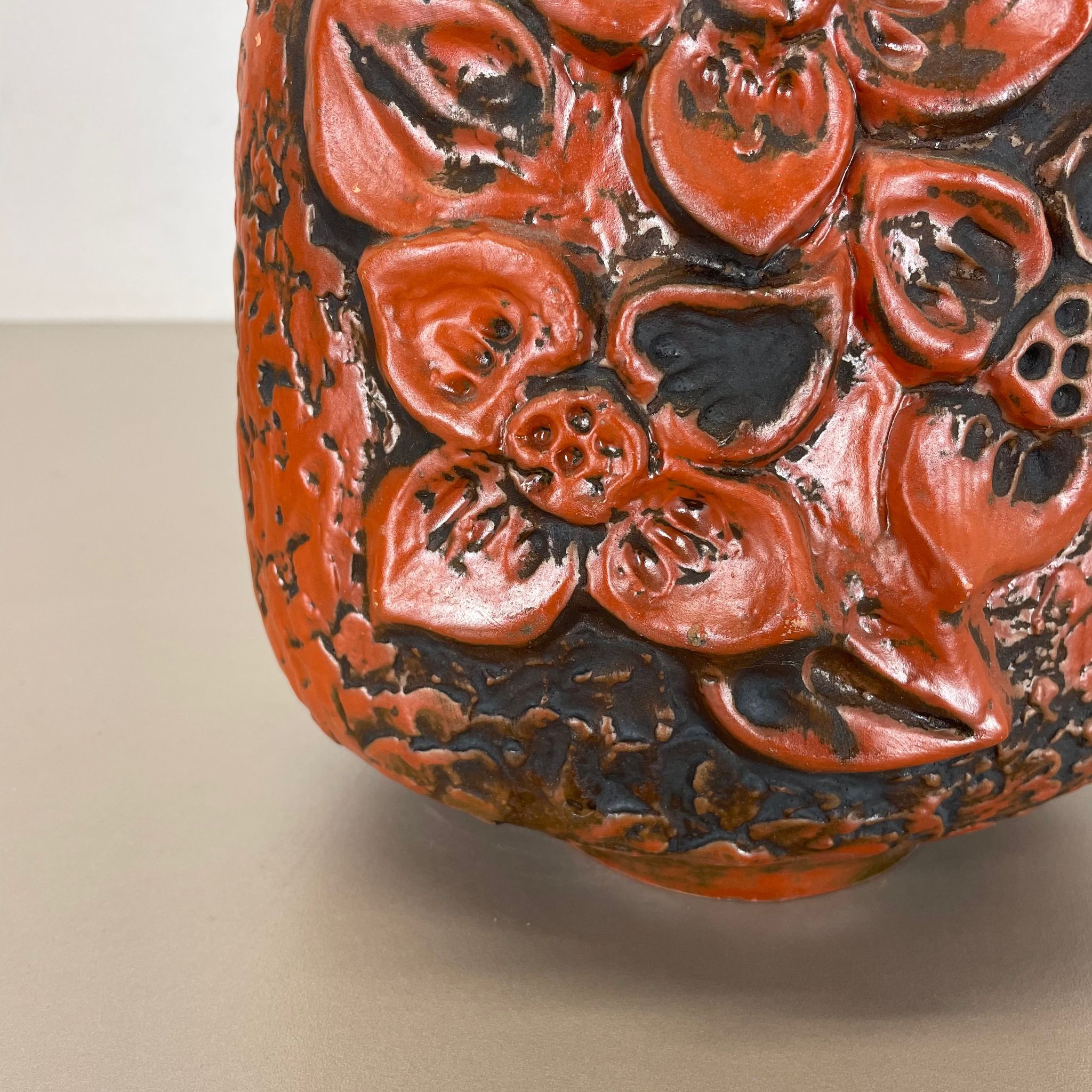 Fat Lava Ceramic Pottery Vase Heinz Siery Carstens Tönnieshof, Germany, 1970s