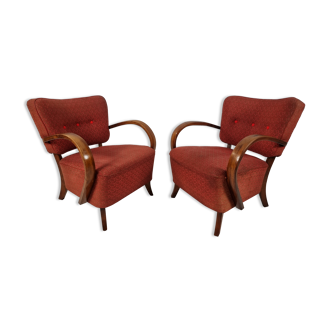 H-237 Armchairs by Jindřich Halabala, 1950s, set of 2