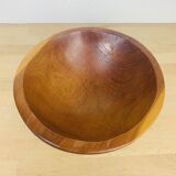 Solid wood fruit bowl, salad bowl