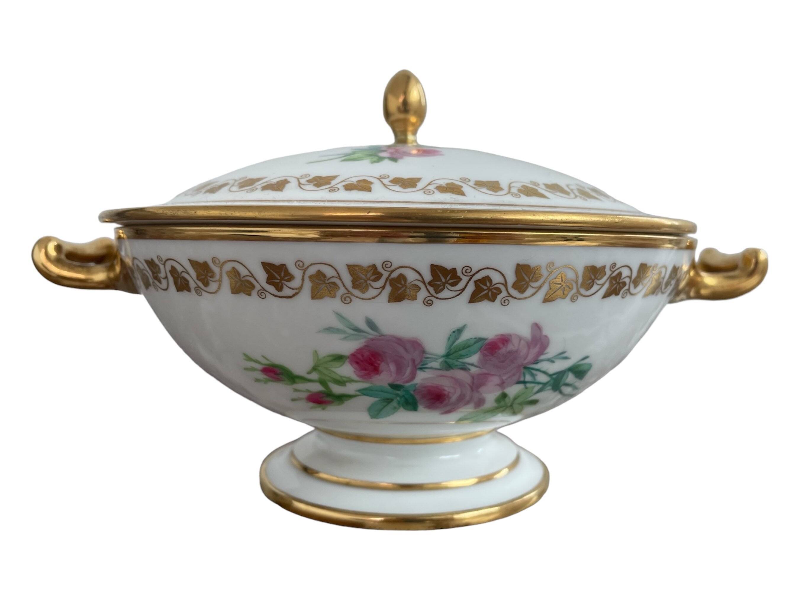 Antique, bezel, Sèvres porcelain, Royal Manufacture, 19th century, Louis-Philippe period