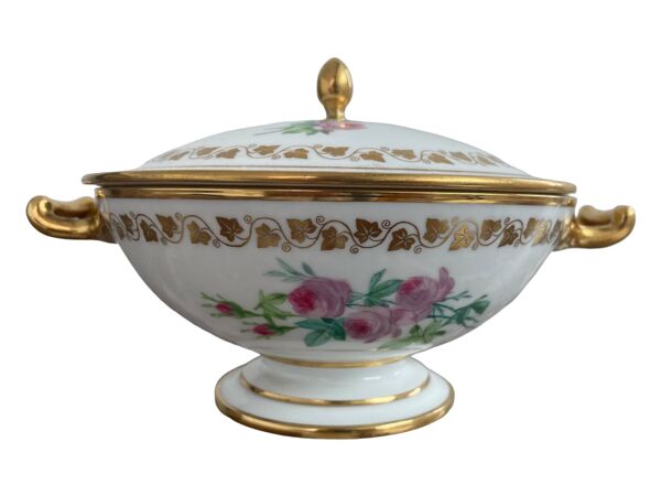 Antique, drageoir, porcelaine de Sèvres, Manufacture Royale, XIXème, époque Louis-Philippe