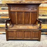 Antique walnut safe - Early 20th century