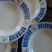 5 Assiettes Creuses KG Lunéville "Gérardmer" (1920-1930)