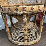 Emmanuelle rattan armchair 1970