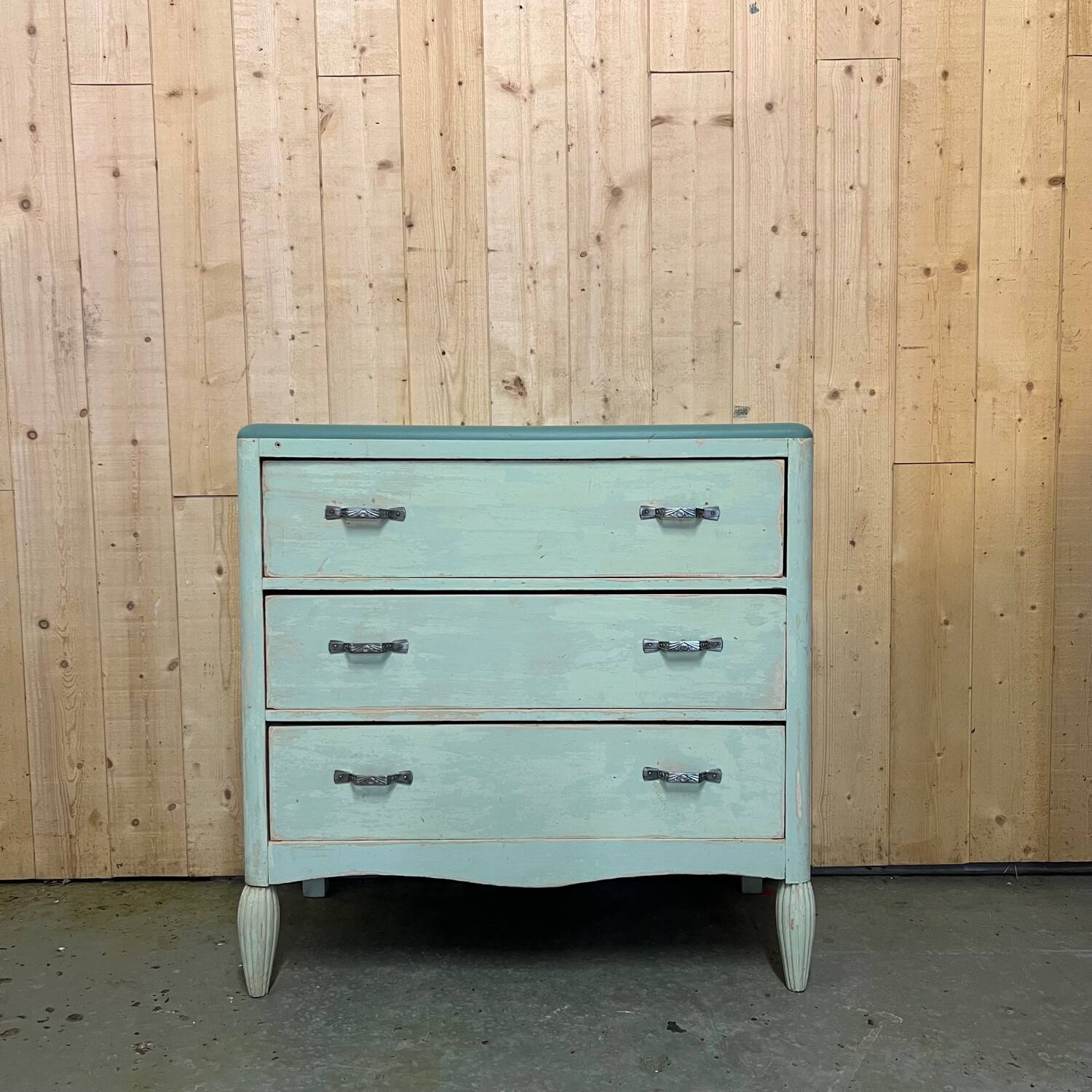 Vintage art deco three-drawer chest of drawers