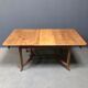 Dutch oak kitchen table in art deco style from the 1930s
