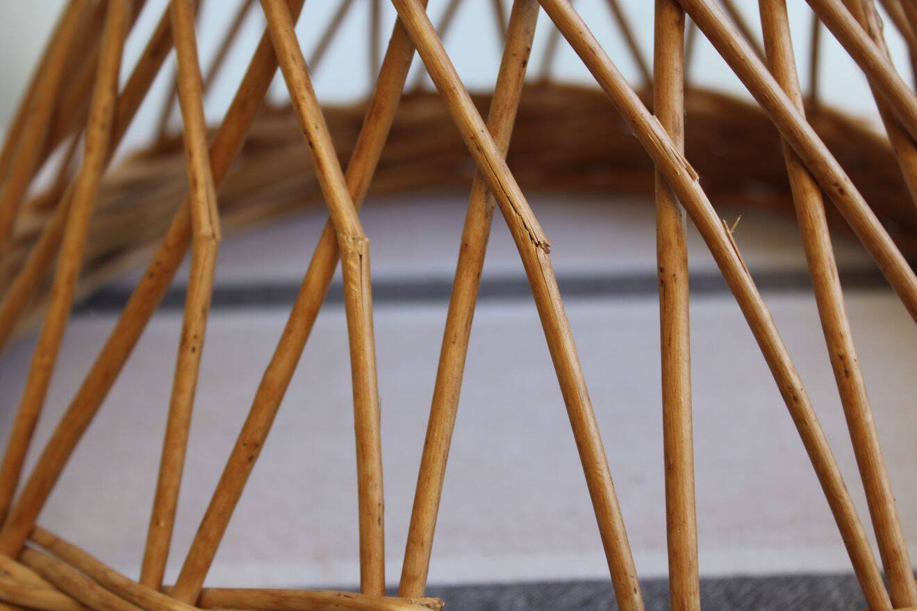 Wicker coffee table