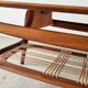 Teak coffee table by Louis Van Teeffelen with tile inlay.