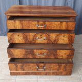 Louis Philippe chest of drawers in walnut bramble