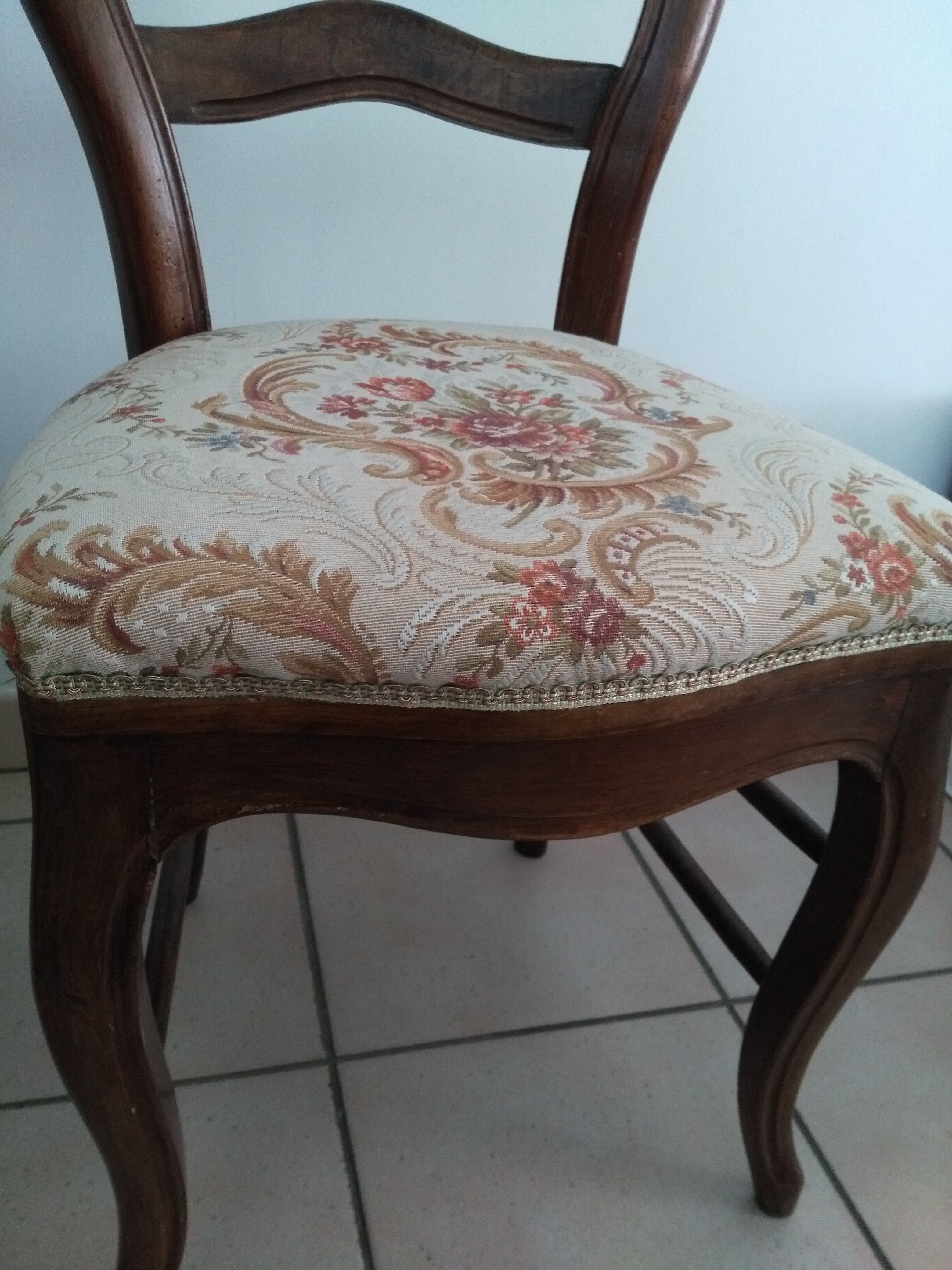 Louis-Philippe chairs with tapestry seat