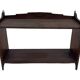 Art Deco wooden wall shelve rack bookshelf in dark wood minimalist