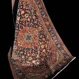 Persian Oriental Carpet Iran KASHAN Wool and Silk - Size: 1.32 X 2.00 Metres