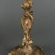 Pair of candlesticks xixth louis xiv ornamentation shells gilded bronze