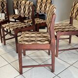 Set of 6 vintage Scandinavian chairs from the 1970s