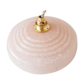 Balladeuse lamp in pink clichy glass