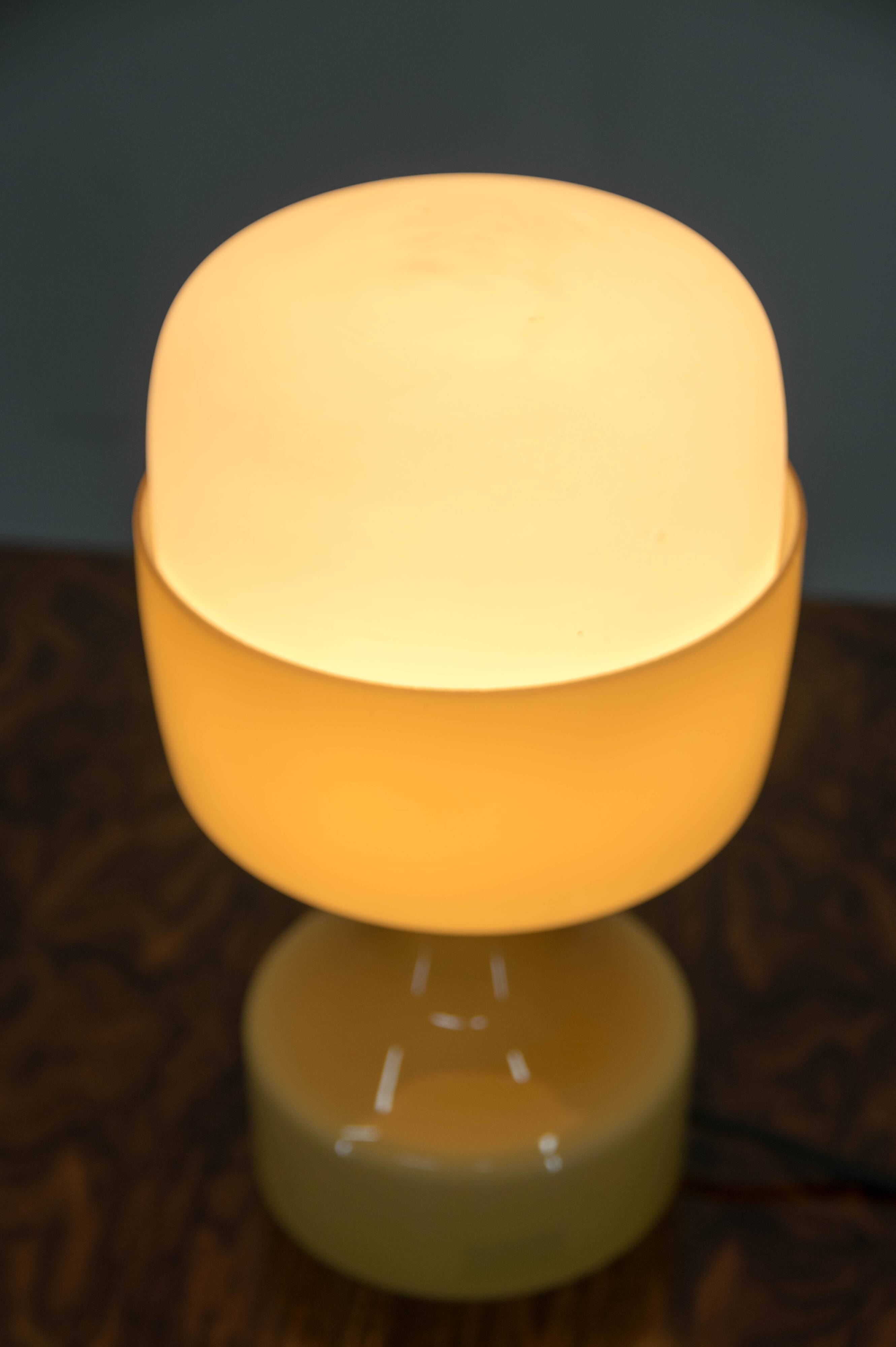 Mid-Century All Glass Table Lamp by Karel Volf, 1970s