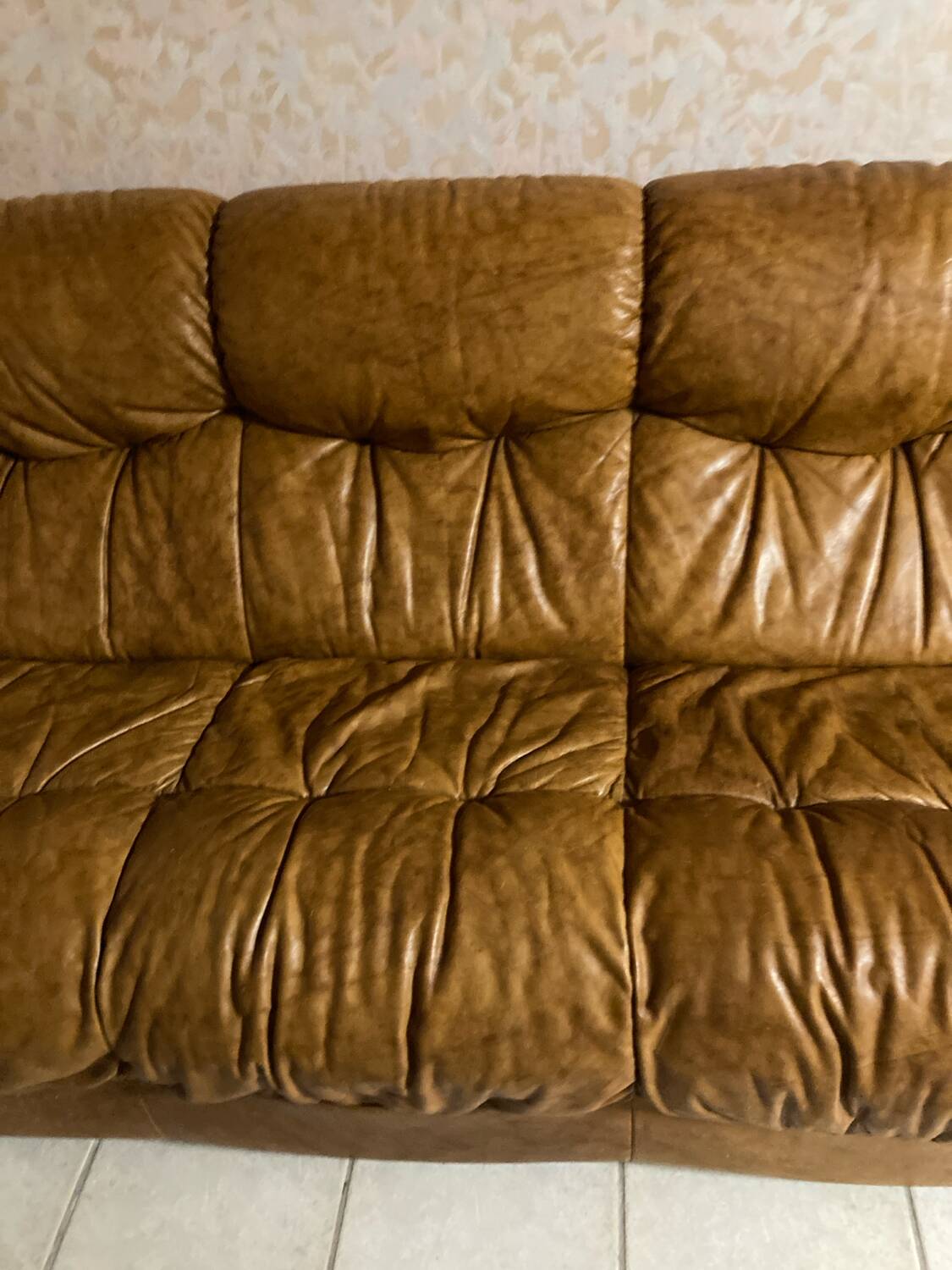 Vintage leather sofa