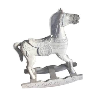 Rocking wooden horse