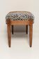 Vintage leopard velvet stool, Edmund Homa, Europe, 1960s