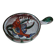 Frying pan with fat lava and ceramic fish decor